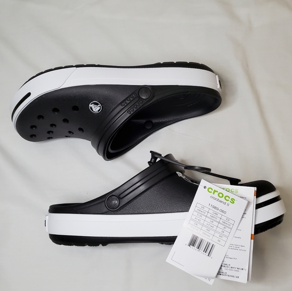 NEW CROCS Crocband II Black - Picture 7 of 9